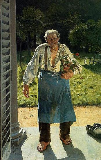 Emile Claus The Old Gardener Sweden oil painting art